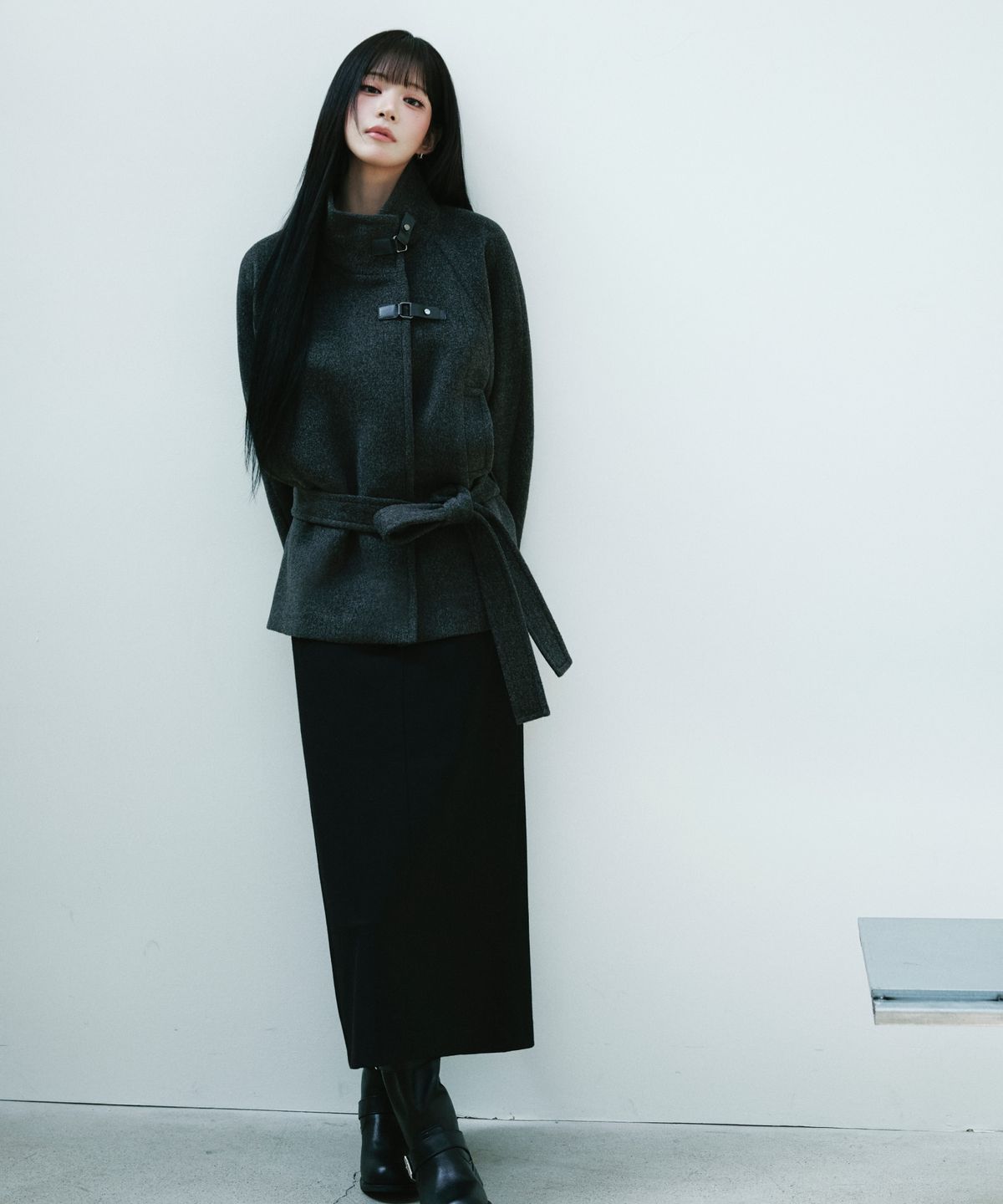 미쏘(MIXXO) 기모 H라인 롱스커트_MIWWHGV11B