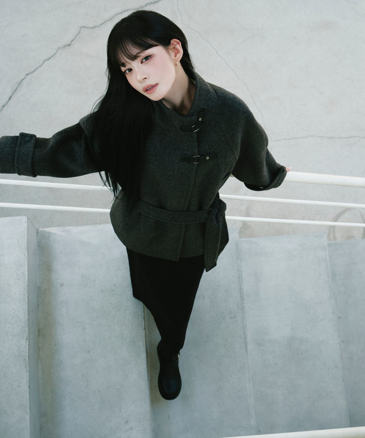 미쏘(MIXXO) 기모 H라인 롱스커트_MIWWHGV11B