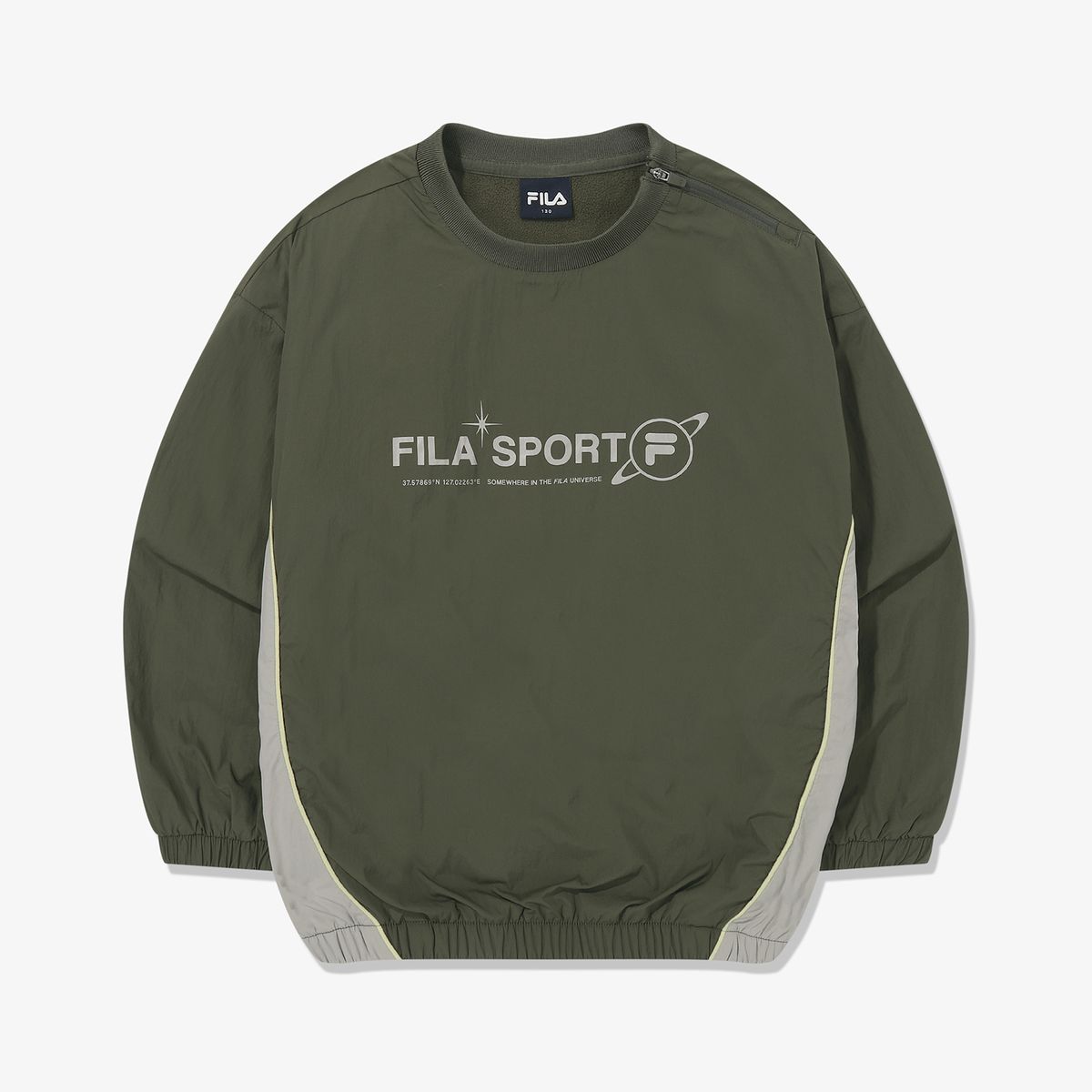 휠라 키즈(FILA KIDS) 플리스 안감 우븐 아노락(FK264WH07X001340)