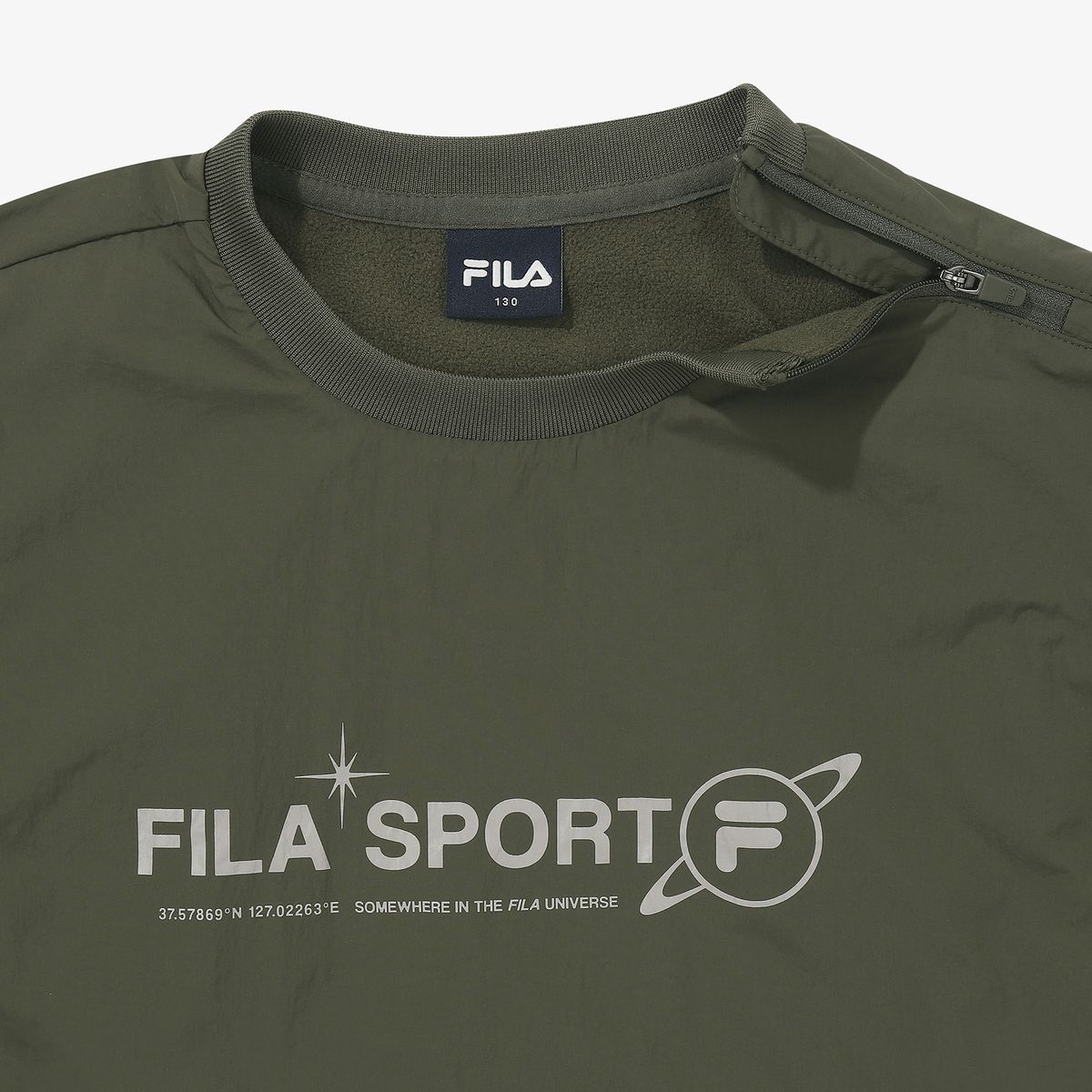 휠라 키즈(FILA KIDS) 플리스 안감 우븐 아노락(FK264WH07X001340)