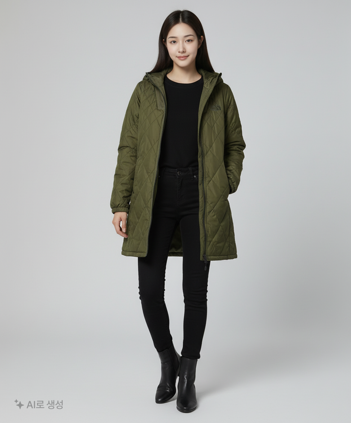 노스페이스(THE NORTH FACE) 롱 패딩/롱 헤비 아우터 90