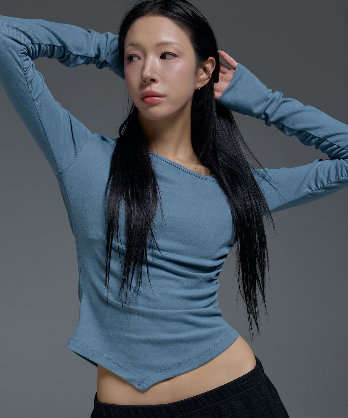 레디(RED.2) 셔링긴팔 딥블루