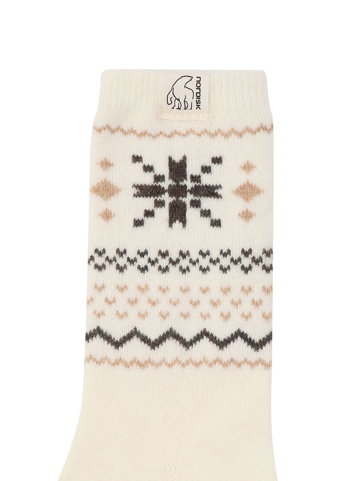 노르디스크(NORDISK) 울 크루 삭스_Off White OUF26S01W3