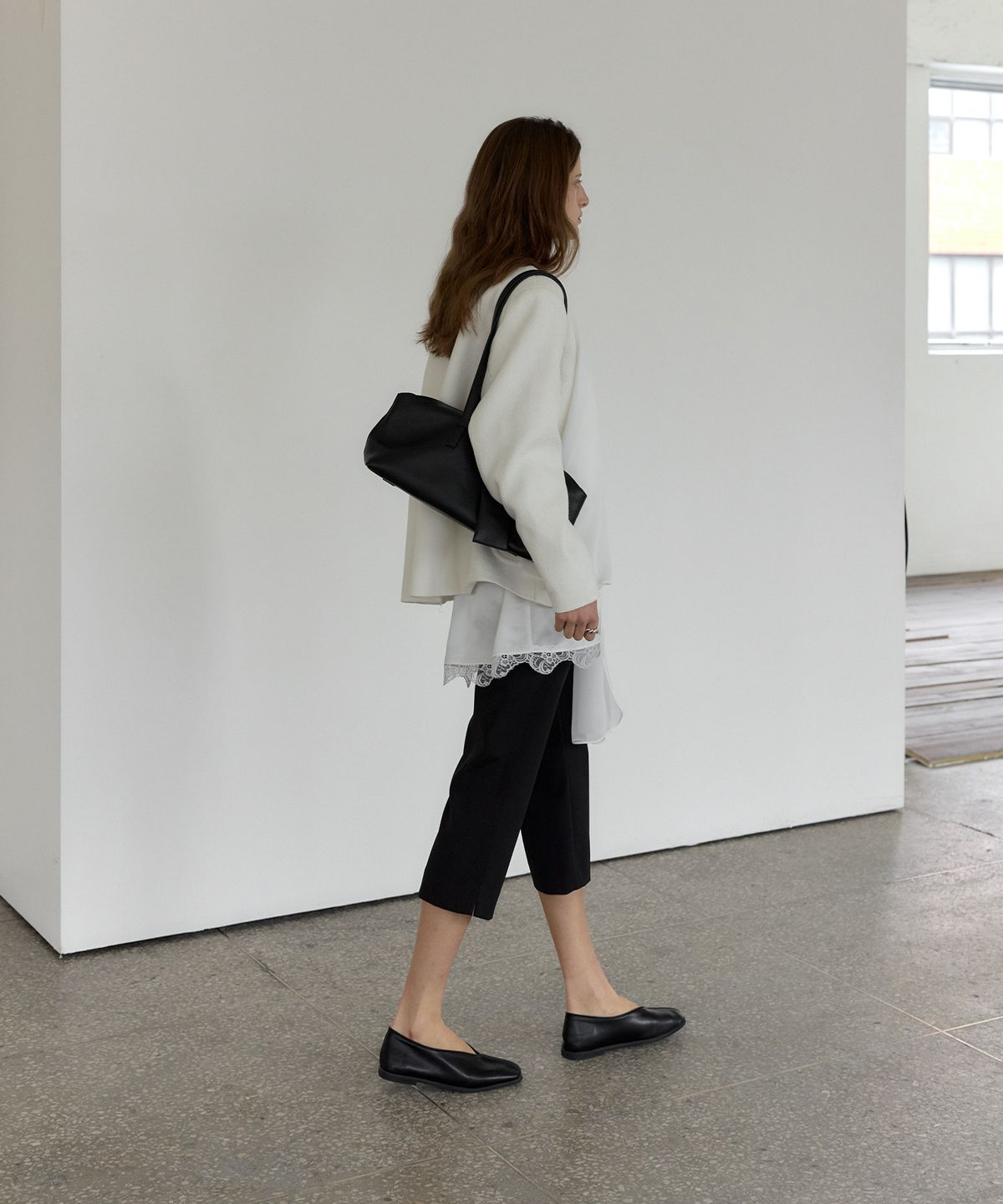 가더(GARDER) Oe Capri Pants (Black)
