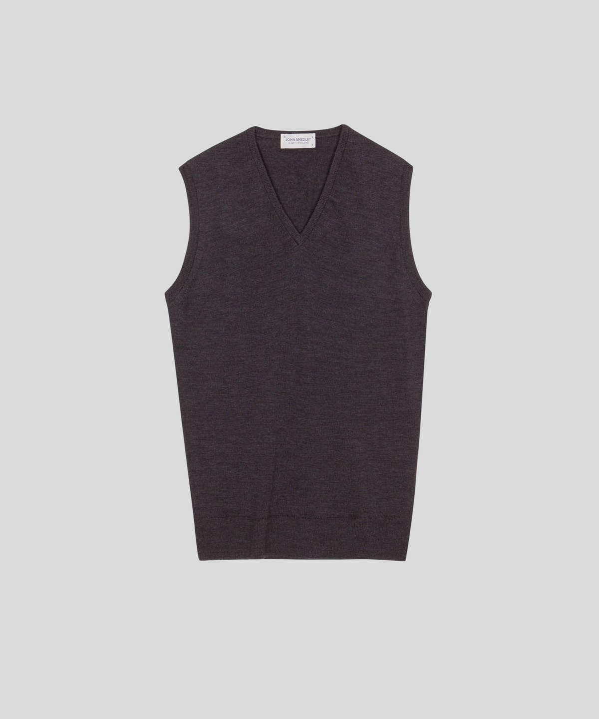 존 스메들리(JOHN SMEDLEY) HADFIELD Extra Fine Merino Wool Standard Fit V-Neck Vest Core 9 Colors