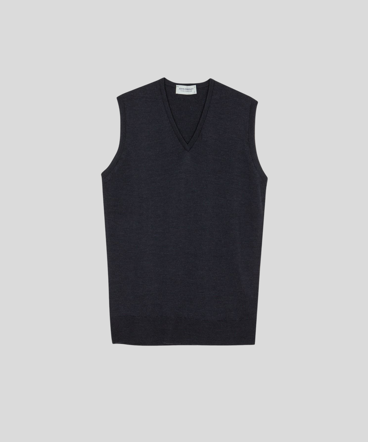 존 스메들리(JOHN SMEDLEY) HADFIELD Extra Fine Merino Wool Standard Fit V-Neck Vest Core 9 Colors