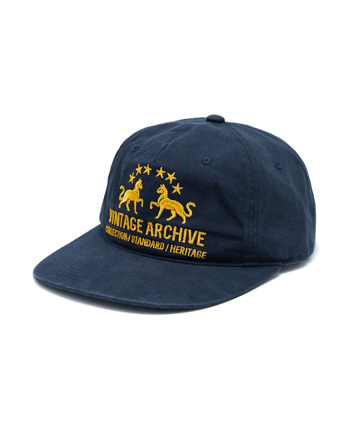 패슬(FASTLE) Twin Cat 5Panel Washed Cap Dark Navy