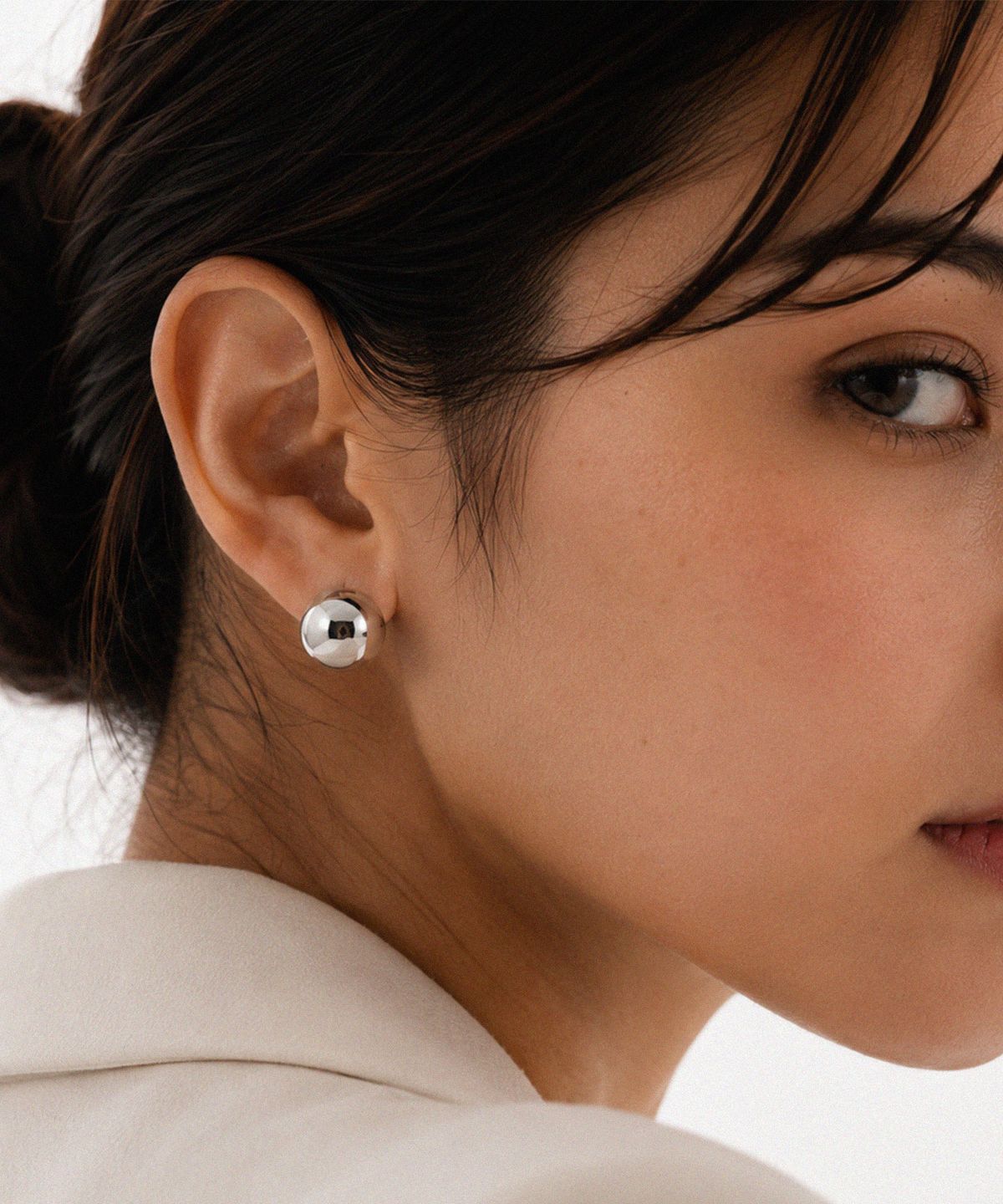 바이브나인(Vibe9) V9 Essential 02 Dew Drop Stud Earrings