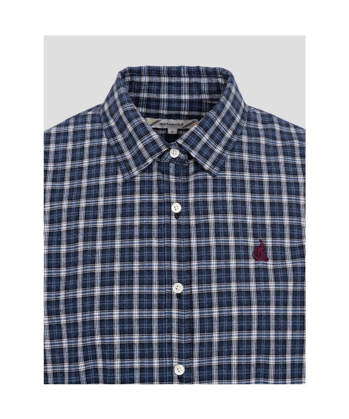 빈폴 레이디스(BEANPOLE LADIES) 미니체크 릴렉스핏 셔츠  네이비 (BF6964C23R)