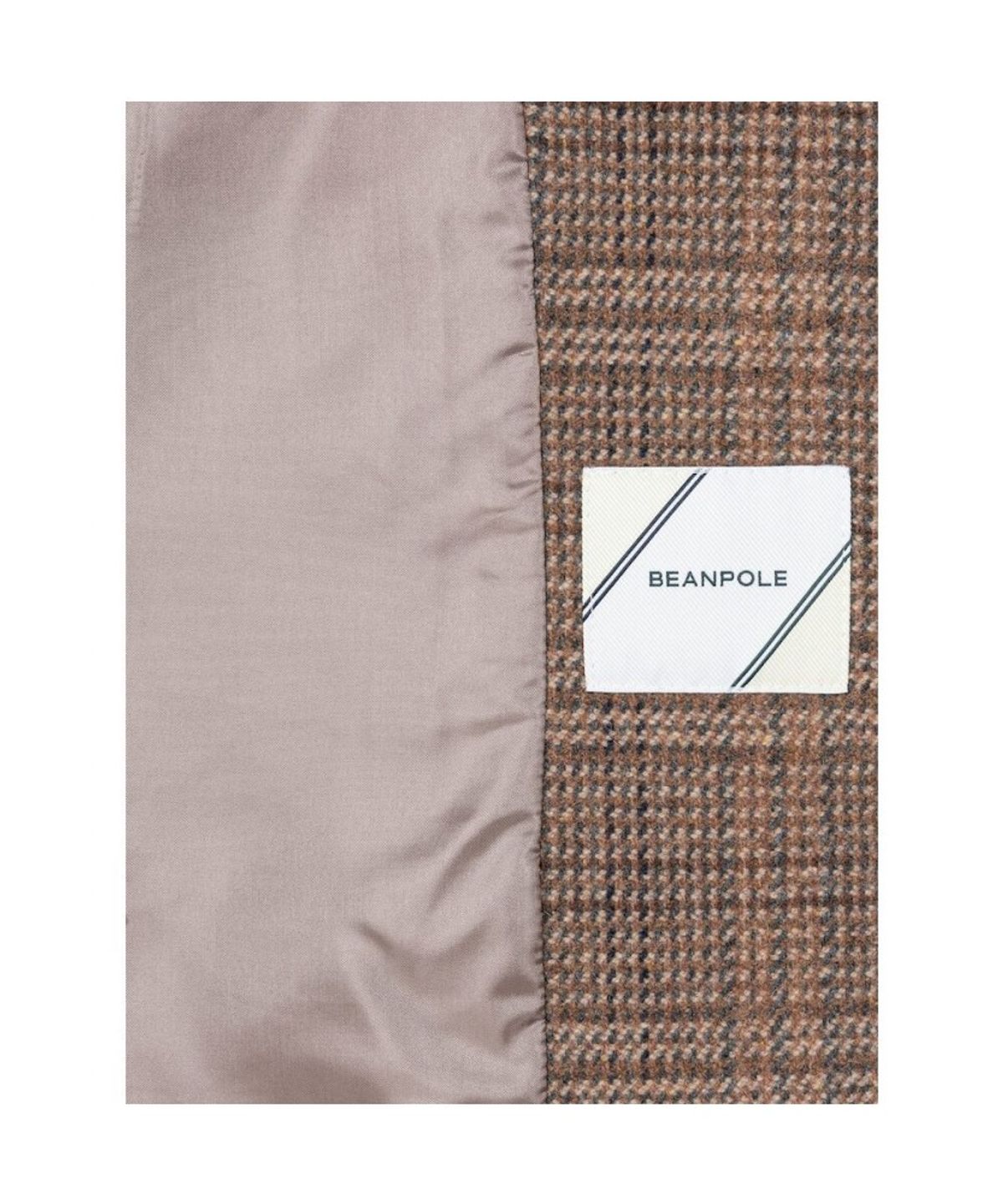 빈폴 레이디스(BEANPOLE LADIES) 울 체크 라운드넥 재킷  옐로이시 브라운 (BF6911C36B)