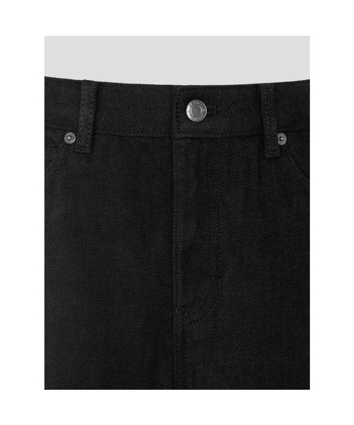 빈폴 레이디스(BEANPOLE LADIES) 기모 데님 커브드 팬츠  블랙 (BF6921C735)