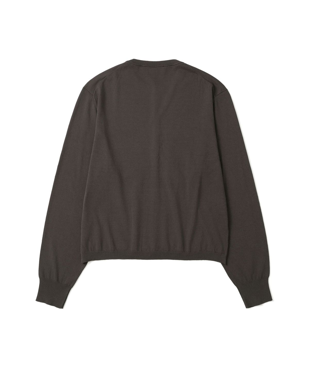 애드슬로우(ADDSLOW) Basic Round Neck Cardigan (Brown)