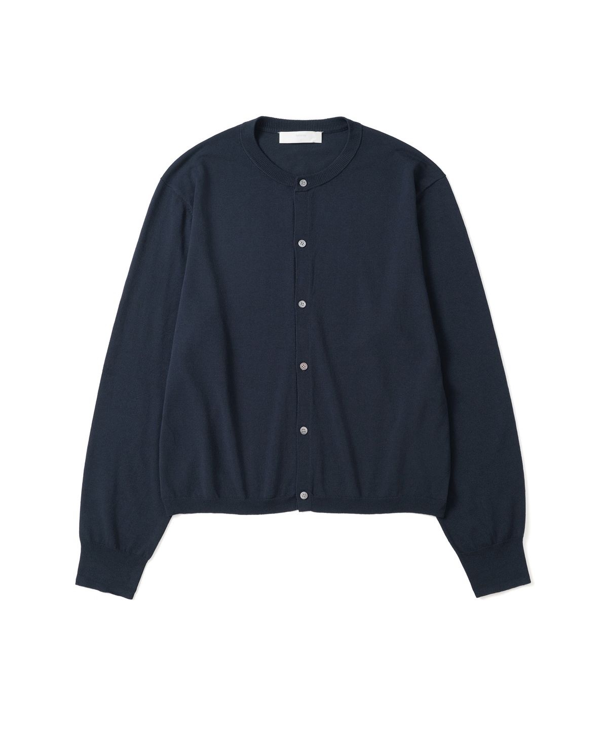 애드슬로우(ADDSLOW) Basic Round Neck Cardigan (Navy)