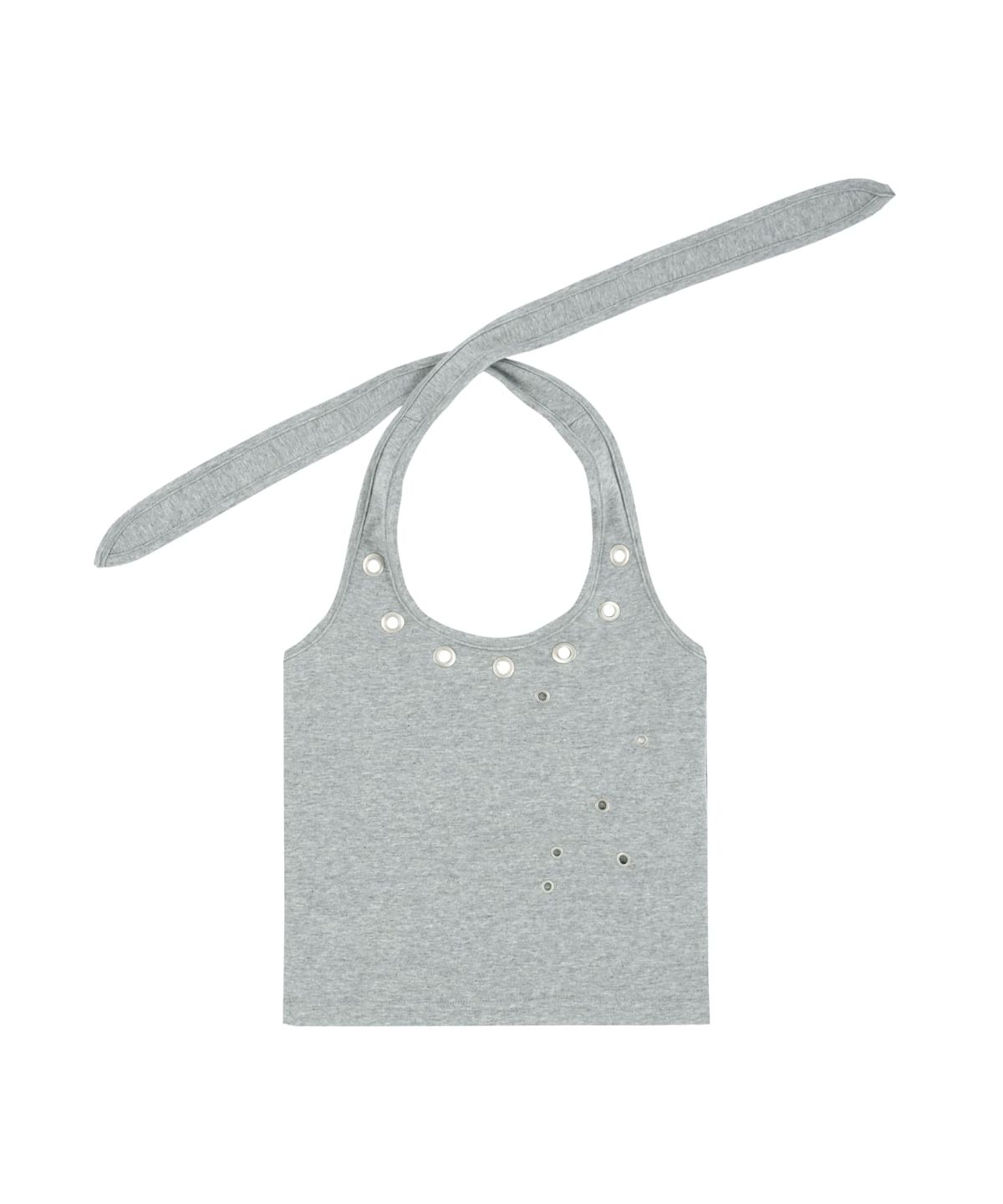 알디유(ALDIYOUU) Eyelet Halterneck Sleeveless - Gray