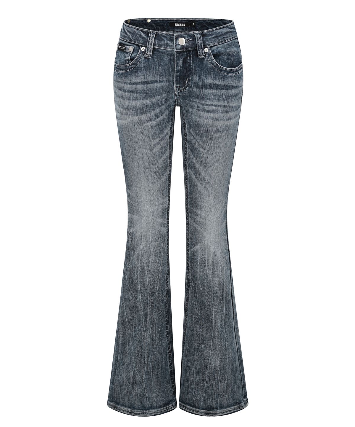 511비전(511VISION) DUSTY LOW-RISE BOOTCUT DENIM PANTS
