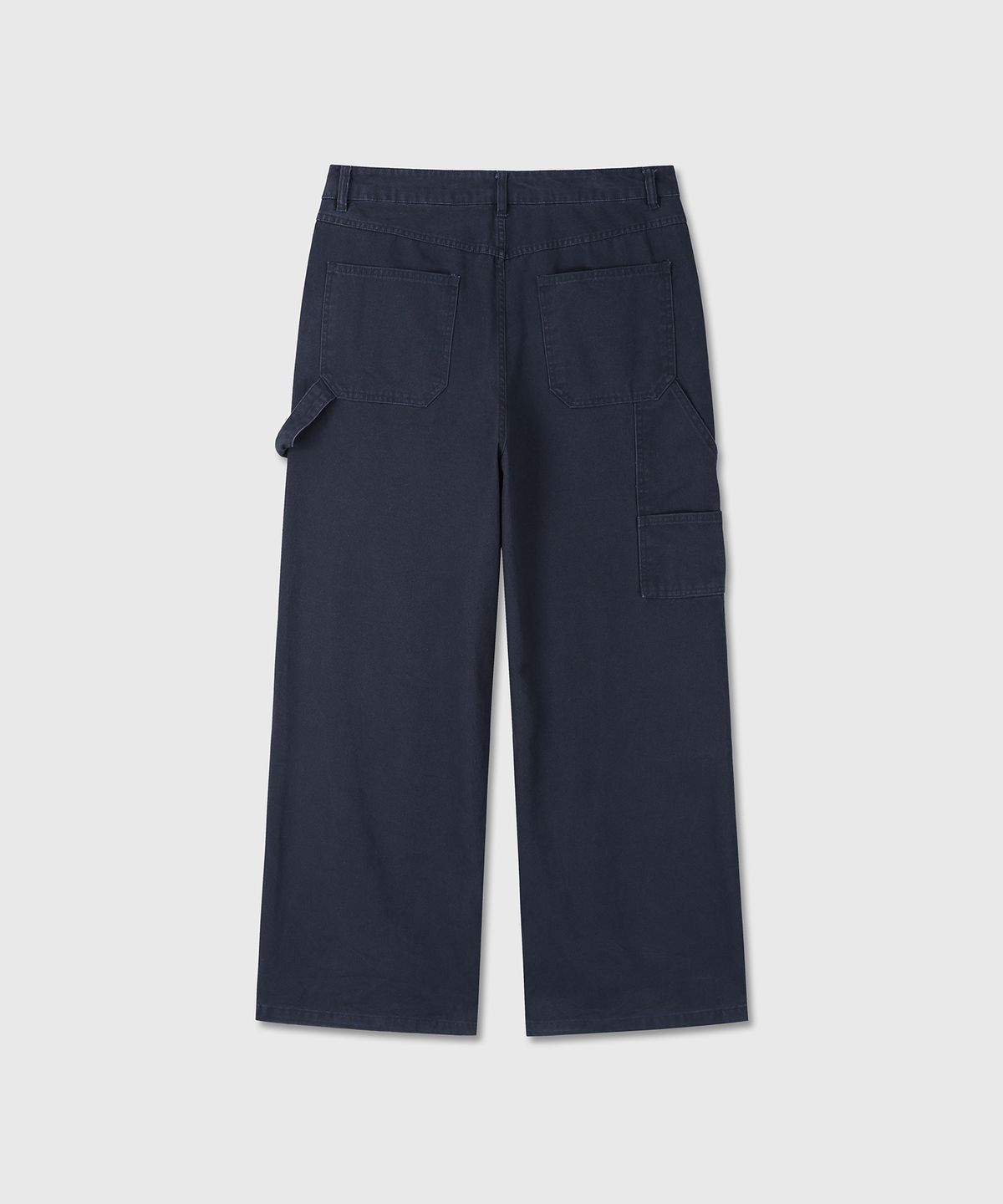 다이브인(DIVEIN) [DIVEIN X DAMONS YEAR] HALF DOUBLE KNEE OXFORD PANTS (NAVY)