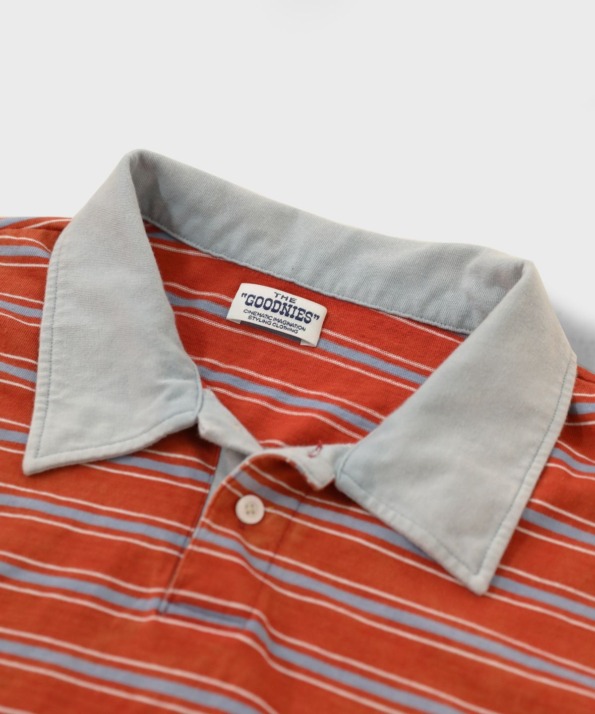 굿니스(GOODNIES) Vintage Border Collar T-shirt. 02