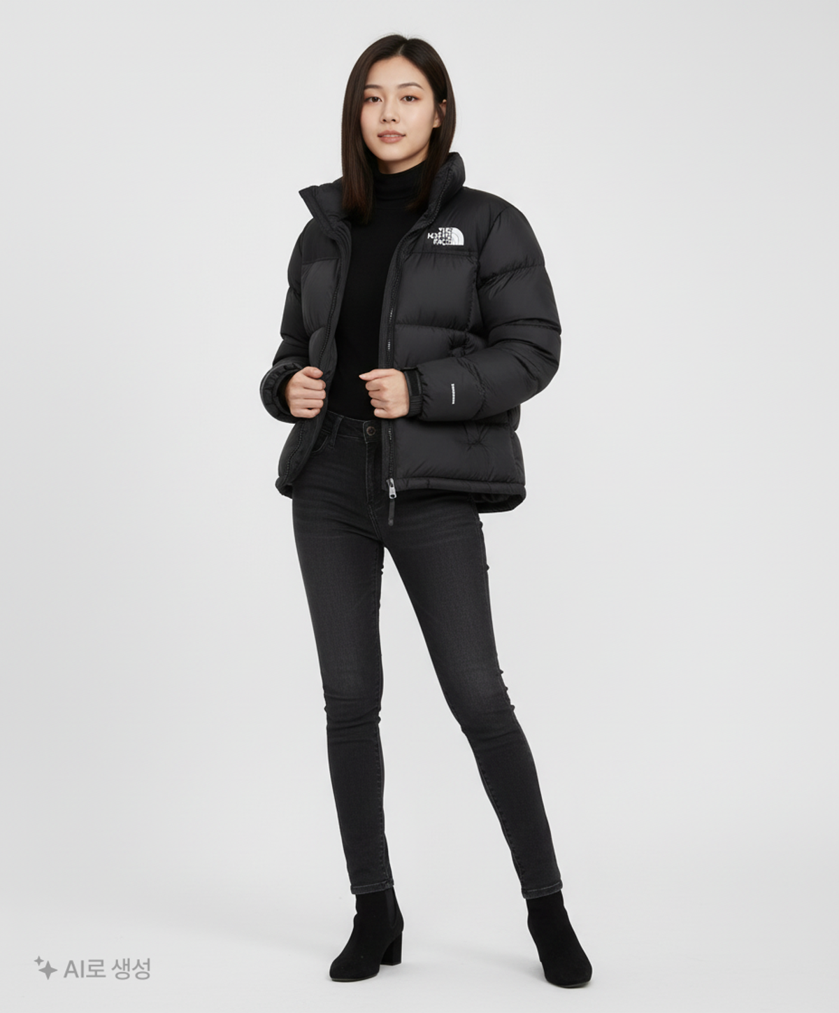노스페이스(THE NORTH FACE) 숏 패딩/숏 헤비 아우터 S
