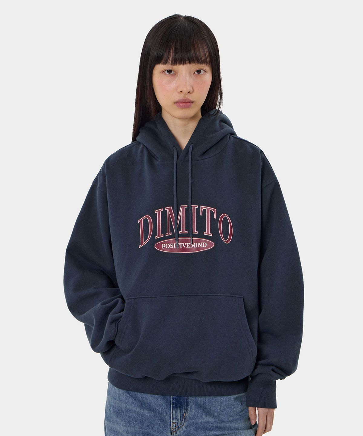 디미토(DIMITO) COLLEGE HOODIE NAVY