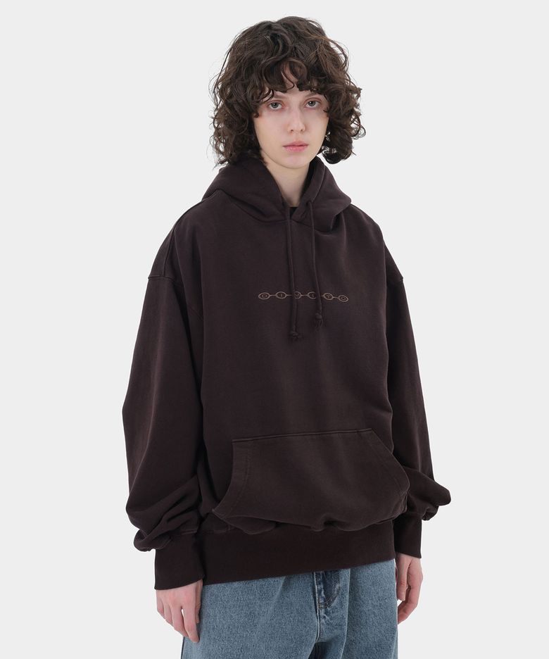 DIVISION BUBBLE LOGO GD HOODIE WASHED MAROON