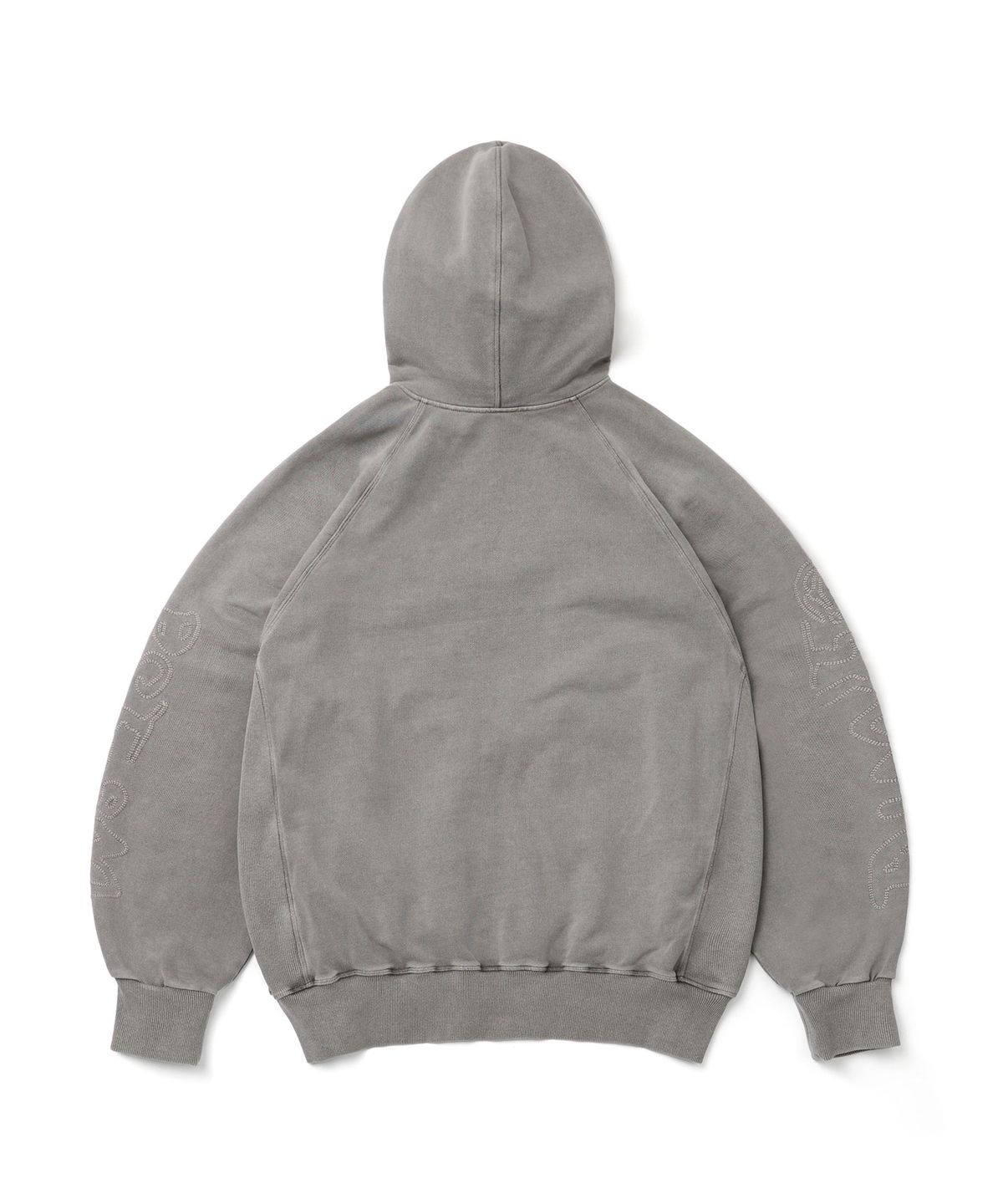디미토(DIMITO) OVERLOCK ZIP-UP GD HOODIE WASHED GREY