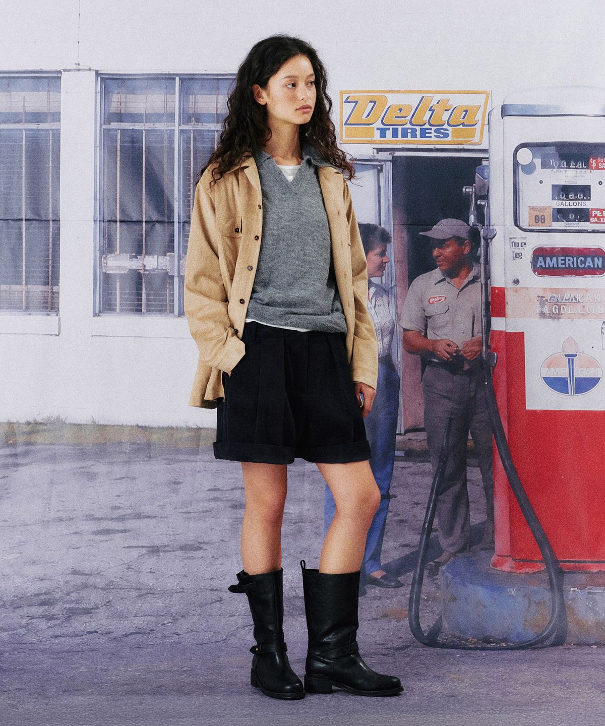 망고매니플리즈(MANGO MANY PLEASE) MARO CORDUROY SHORTS_NAVY