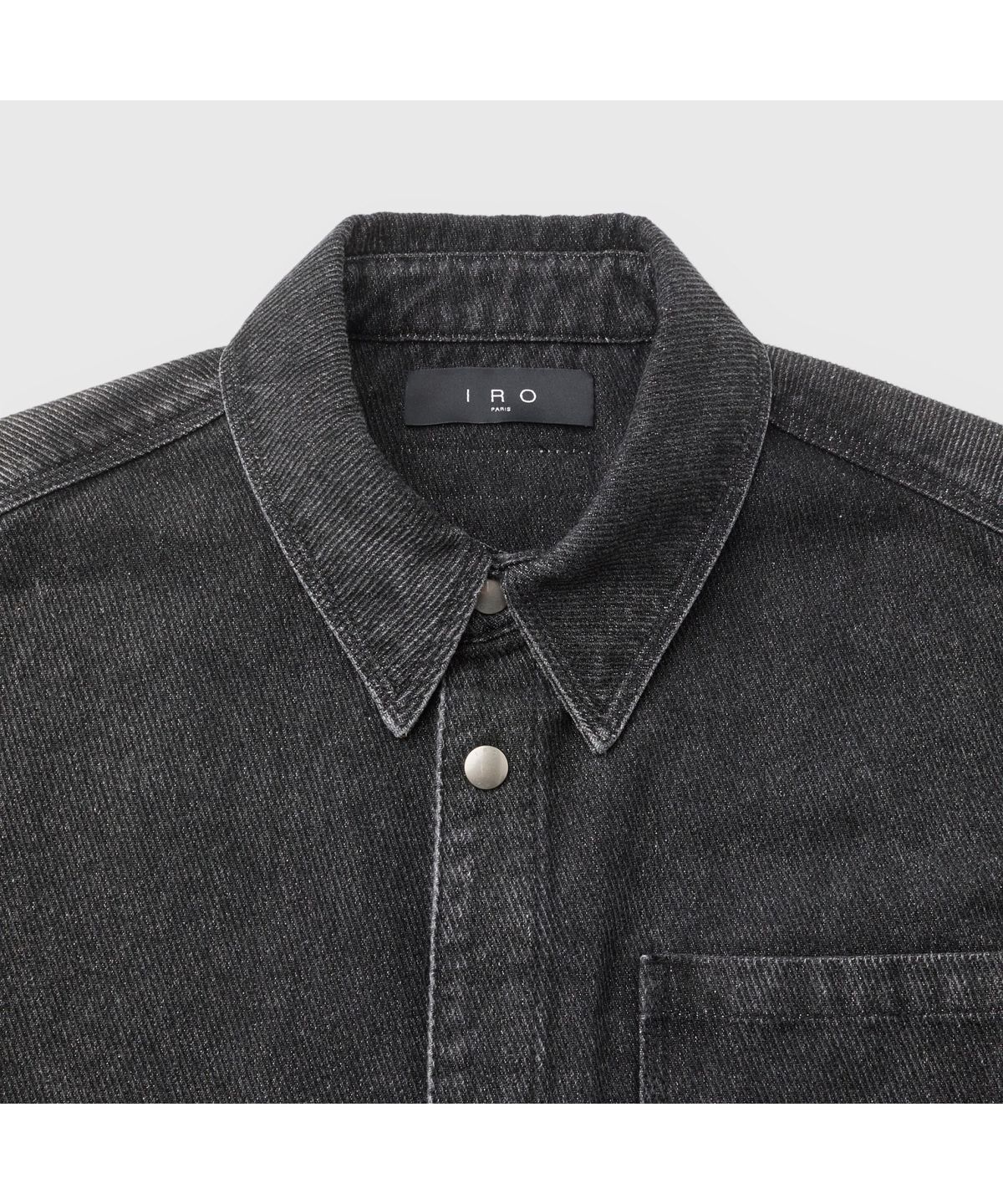 이로(IRO) MALTON 데님 긴팔 셔켓 IRJCW26103BKX