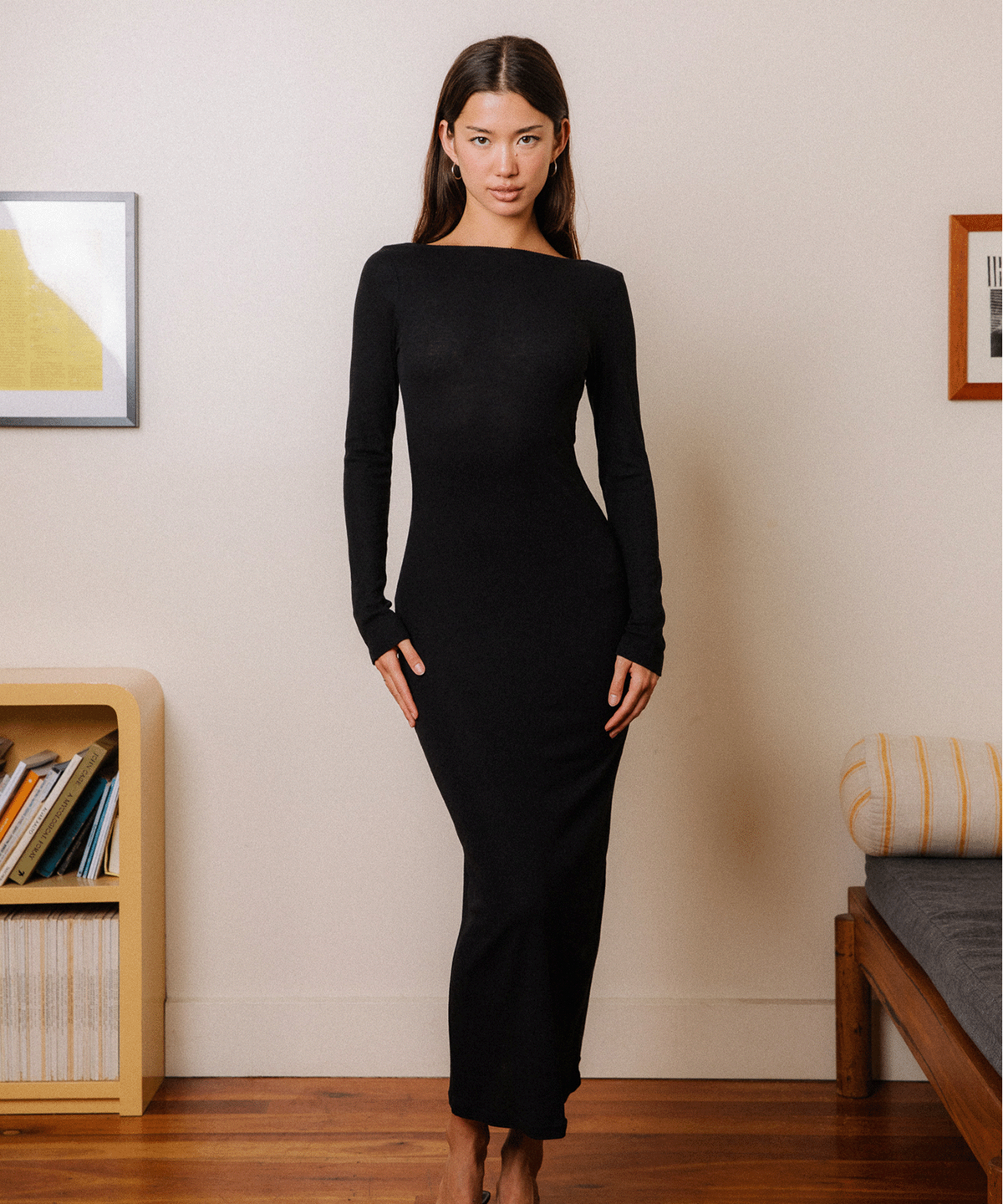 고블린 웨어(GOBLIN WEAR) Hedy Maxi Dress(Black)