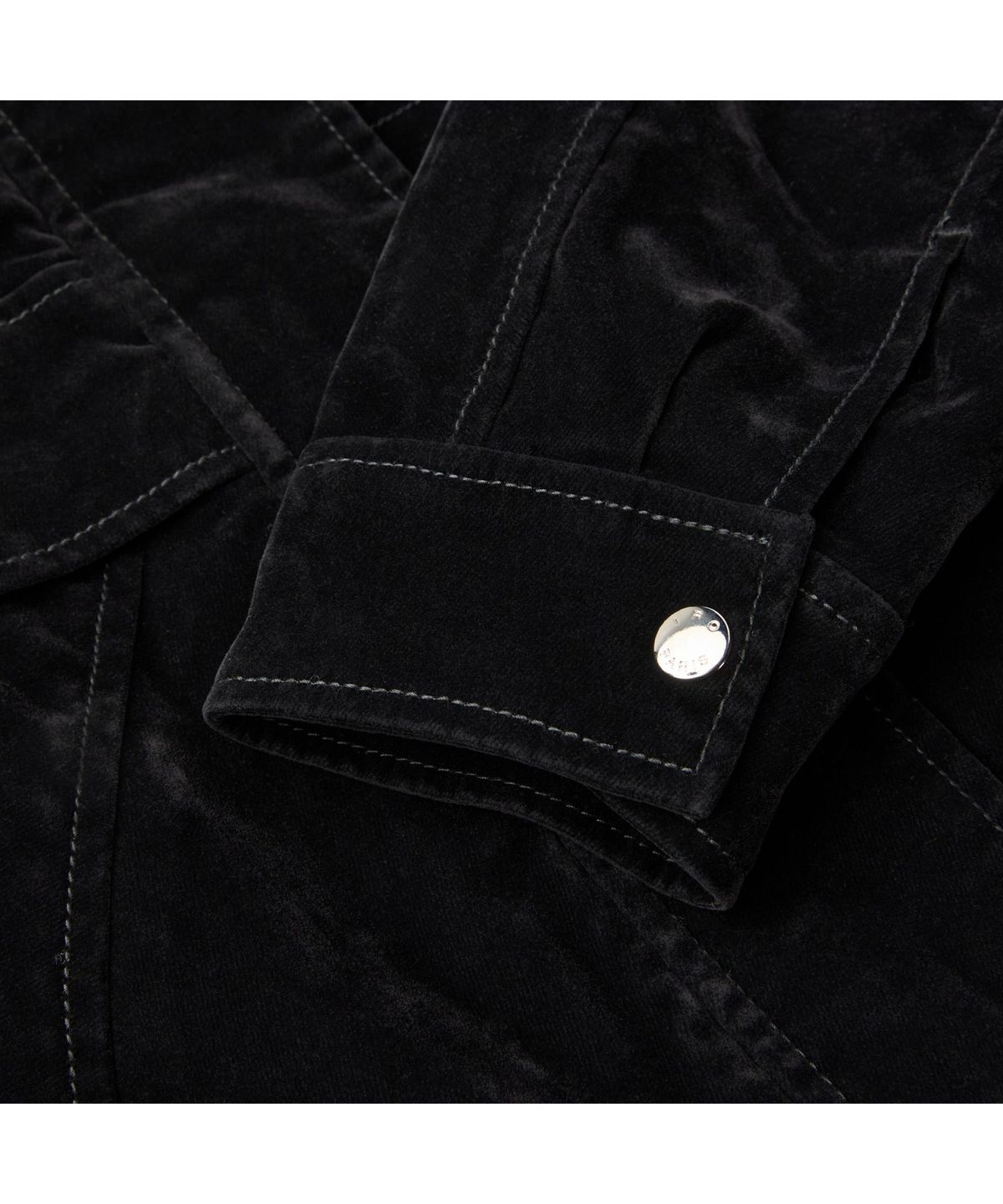 이로 우먼(IROWOMEN) Lueur 벨벳 데님 자켓 ILJAA26701BKX
