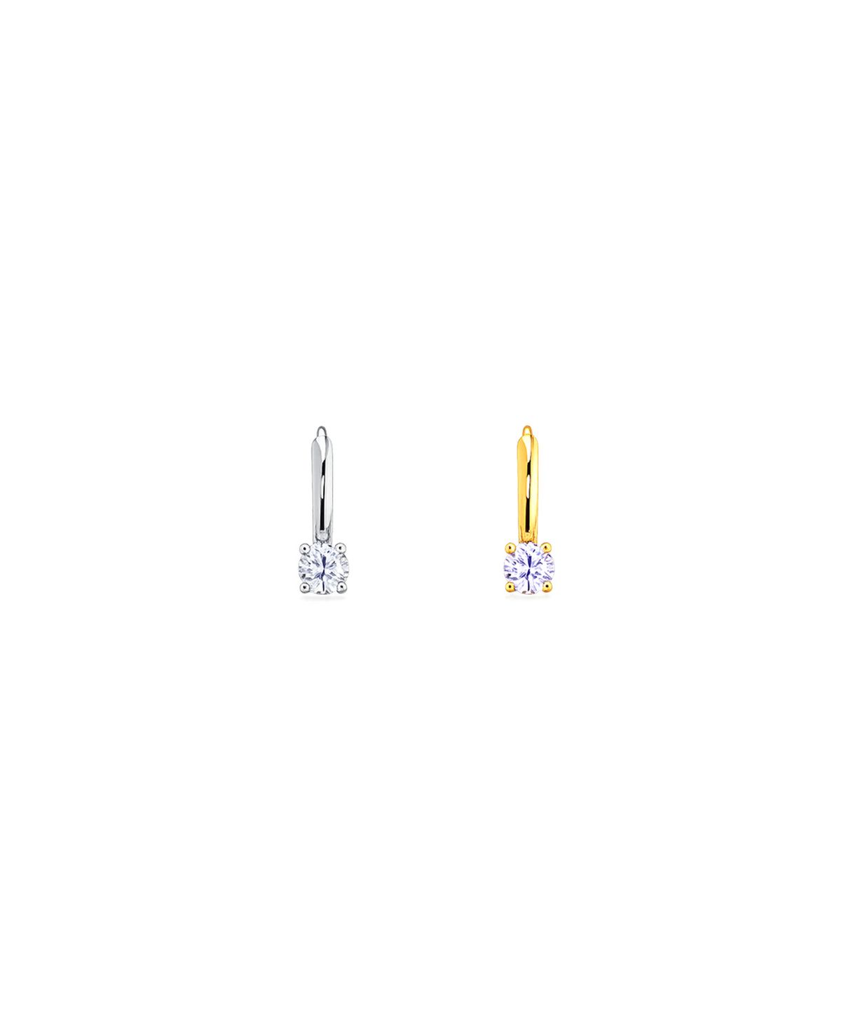 바이브나인(Vibe9) V9 Essential 15 Tiny Crystal Hoop Earrings