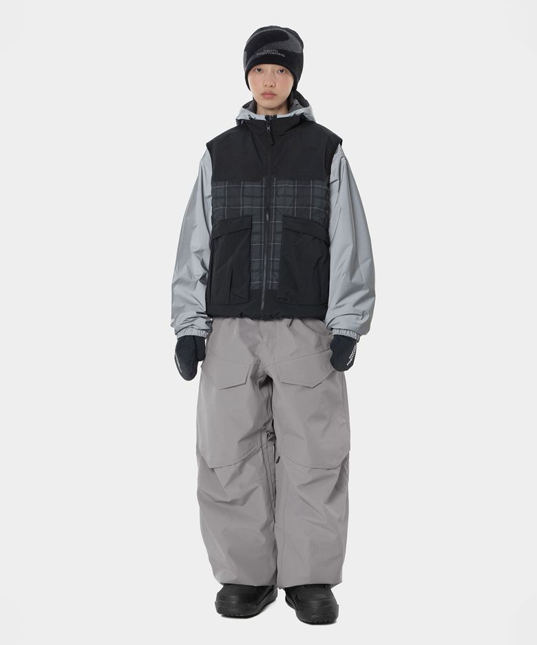 26 AIR VENT BANDED PANTS (WIDE FIT LV.1) GREY