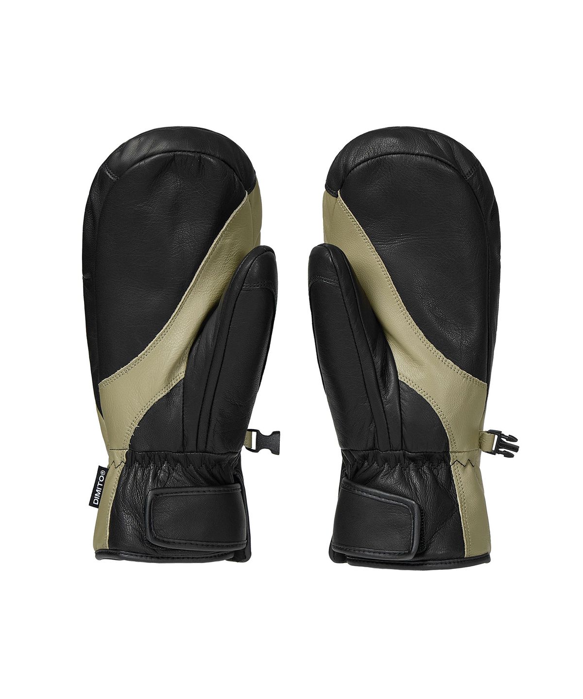 디미토(DIMITO) WAVE LEATHER MITTEN BLACK