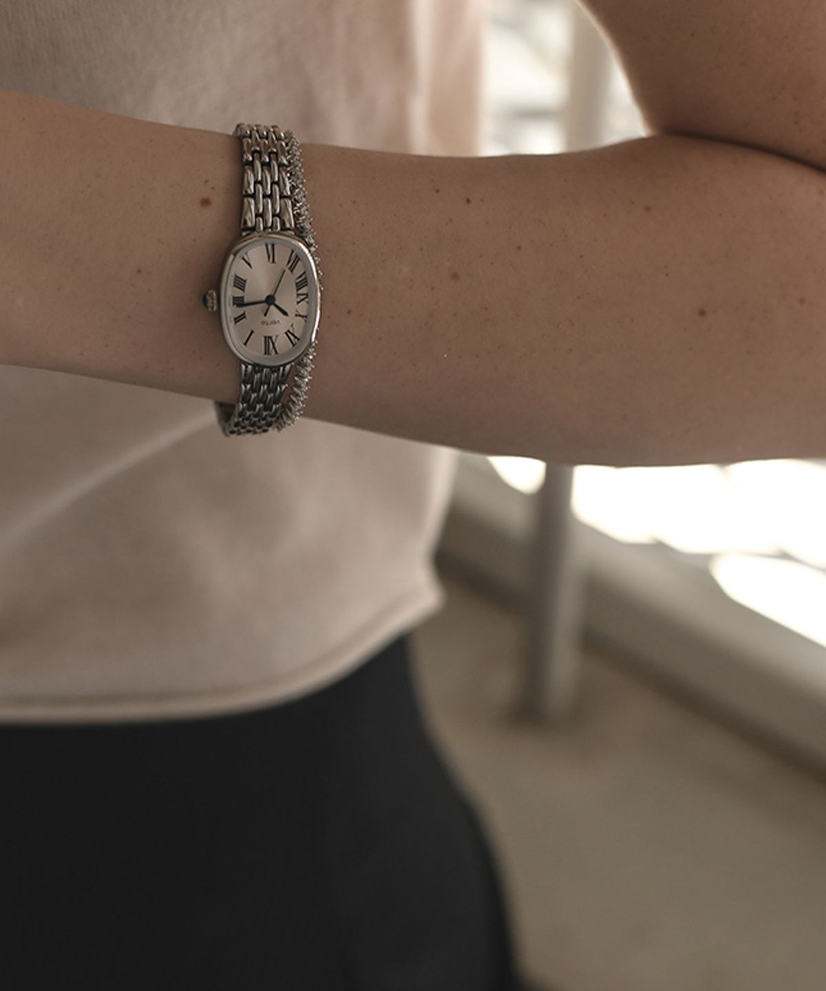베흐트(VERTE) Douze.02 / Tempo ronde watch (argent)