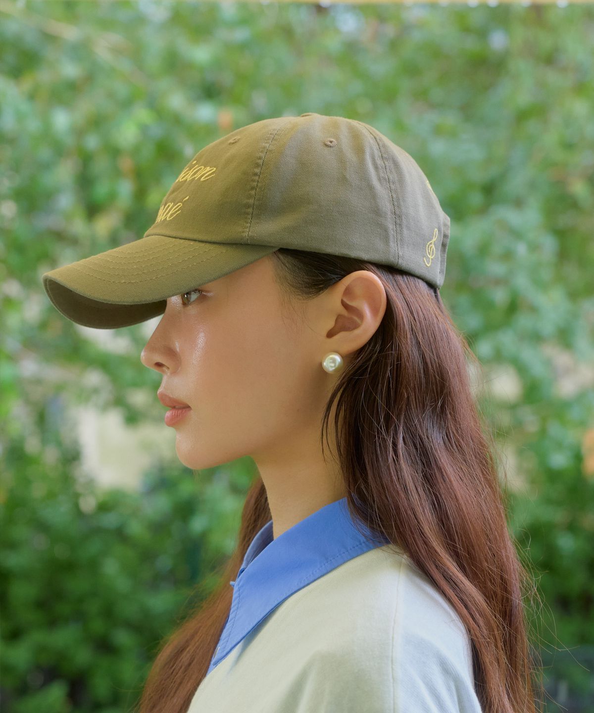 아나에(ANAE) SCRIPT CAP OLIVE KHAKI