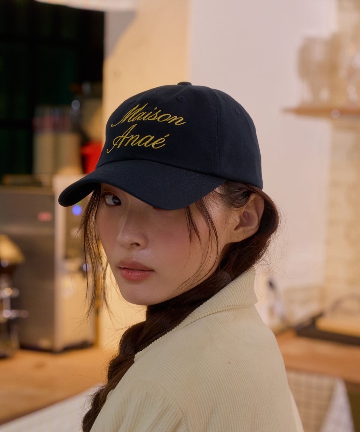 아나에(ANAE) SCRIPT CAP NAVY