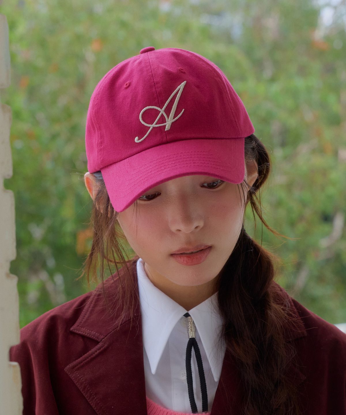 아나에(ANAE) SIGNET CAP DEEPPINK