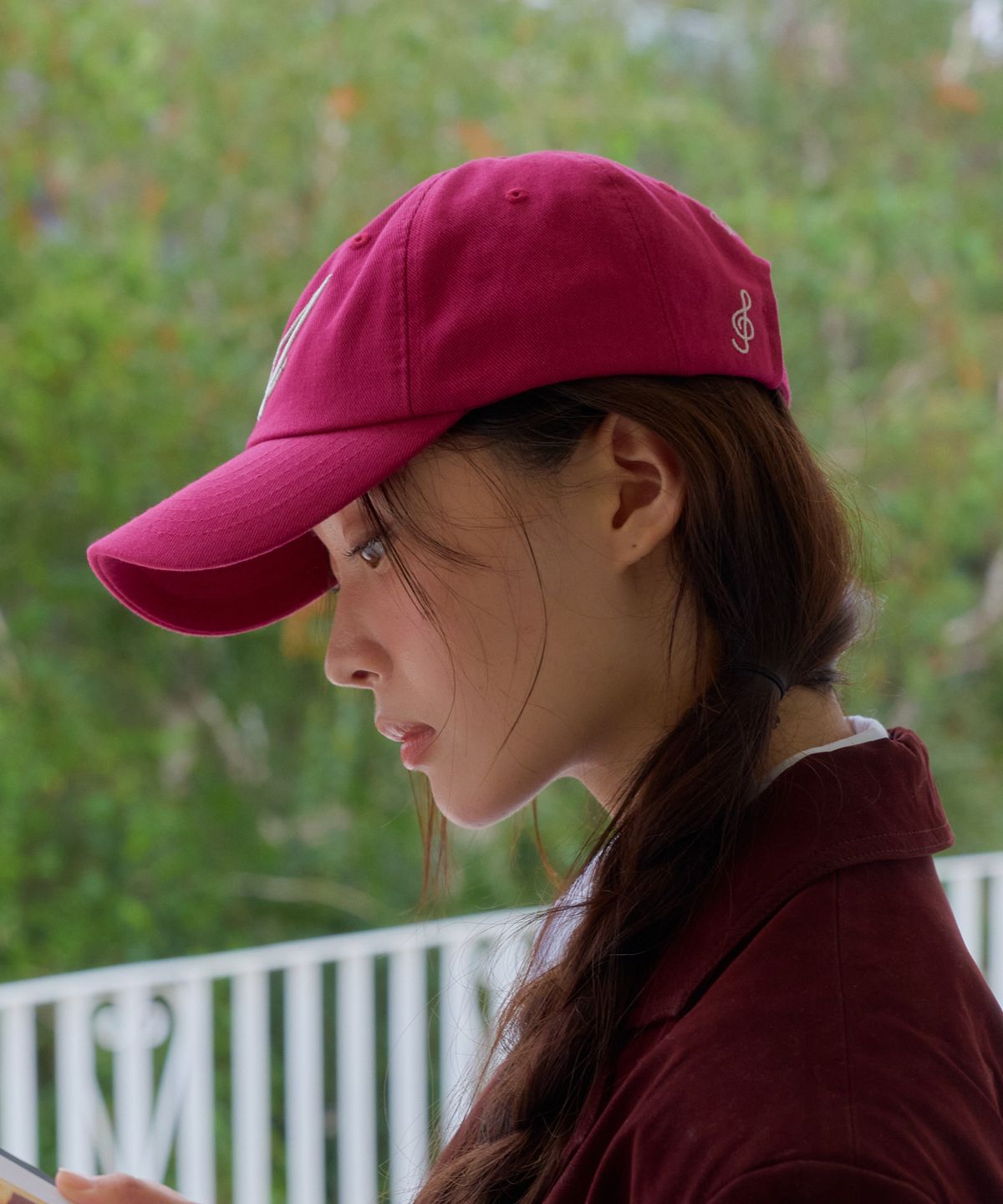 아나에(ANAE) SIGNET CAP DEEPPINK