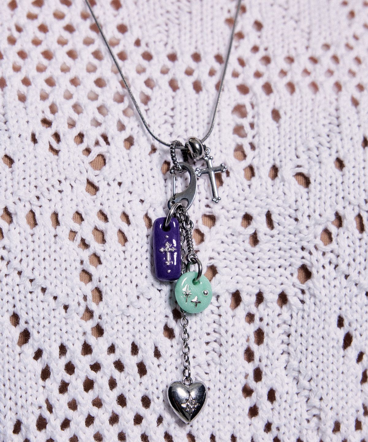 엔프프(NFF) ensemble necklace-silver