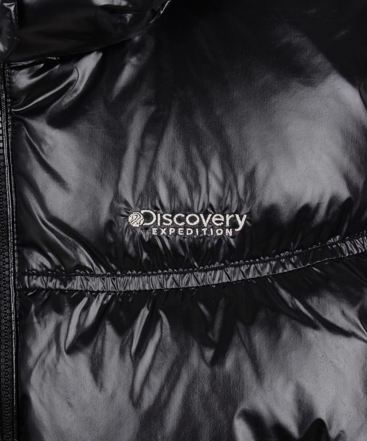 디스커버리 키즈(DISCOVERY KIDS) 여아 엘리아 글로시 다운 숏패딩 (BLACK)