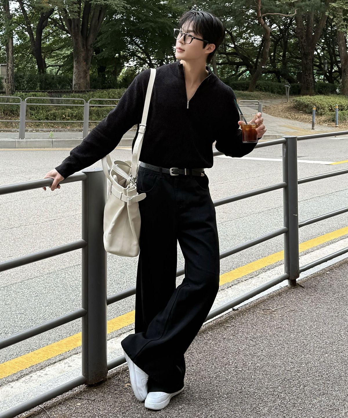 더니트컴퍼니(THEKNITCOMPANY) [스토커즈 콜라보] 코지 플리스 쿼터 집업 니트 4color