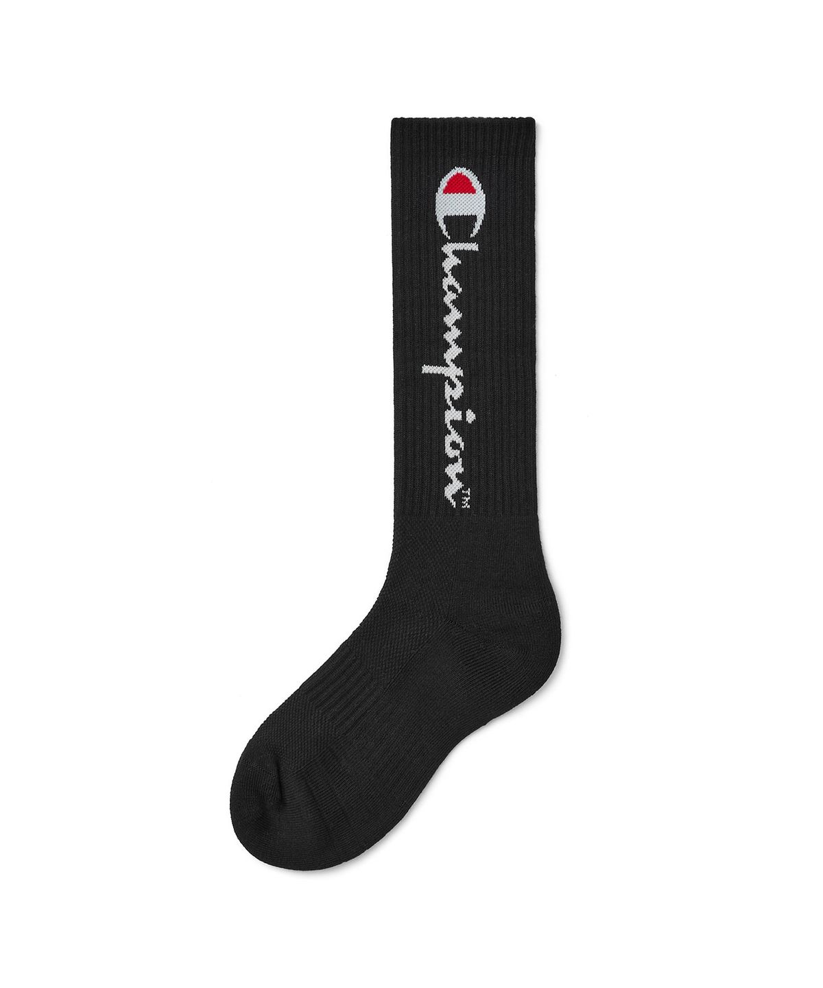 디미토(DIMITO) [CHAMPION x DIMITO] SCRIPT CREW SOCKS BLACK
