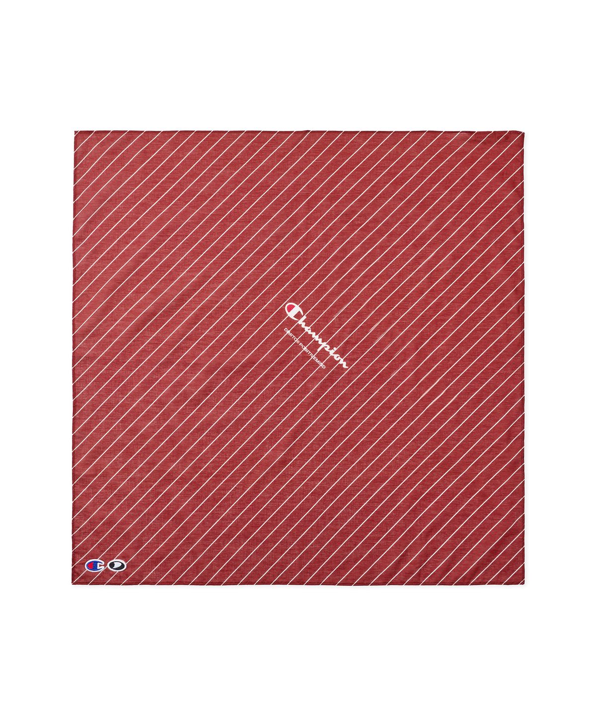 디미토(DIMITO) [CHAMPION x DIMITO] SCRIPT LOGO BANDANA STRIPE RED