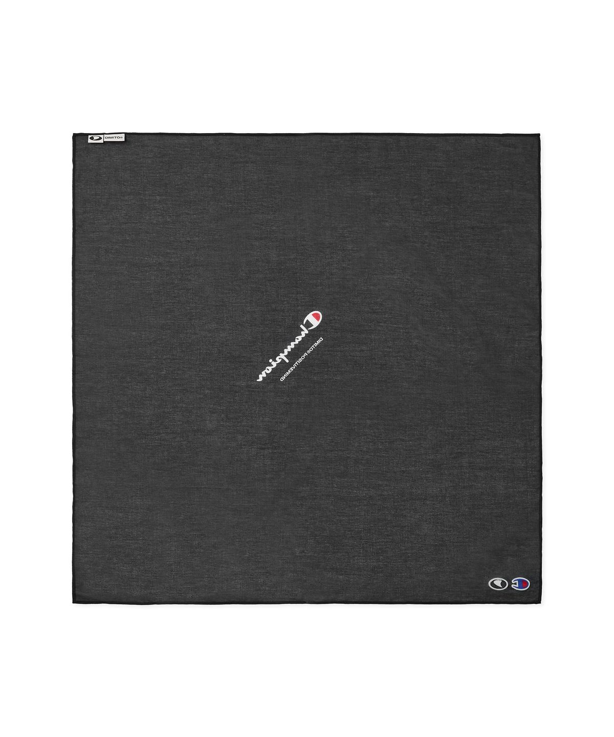 디미토(DIMITO) [CHAMPION x DIMITO] SCRIPT LOGO BANDANA BLACK