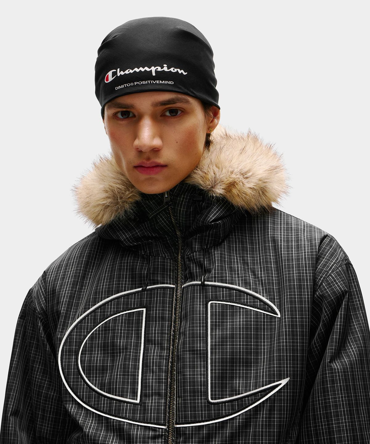 디미토(DIMITO) [CHAMPION x DIMITO] SCRIPT LOGO BANDANA BLACK
