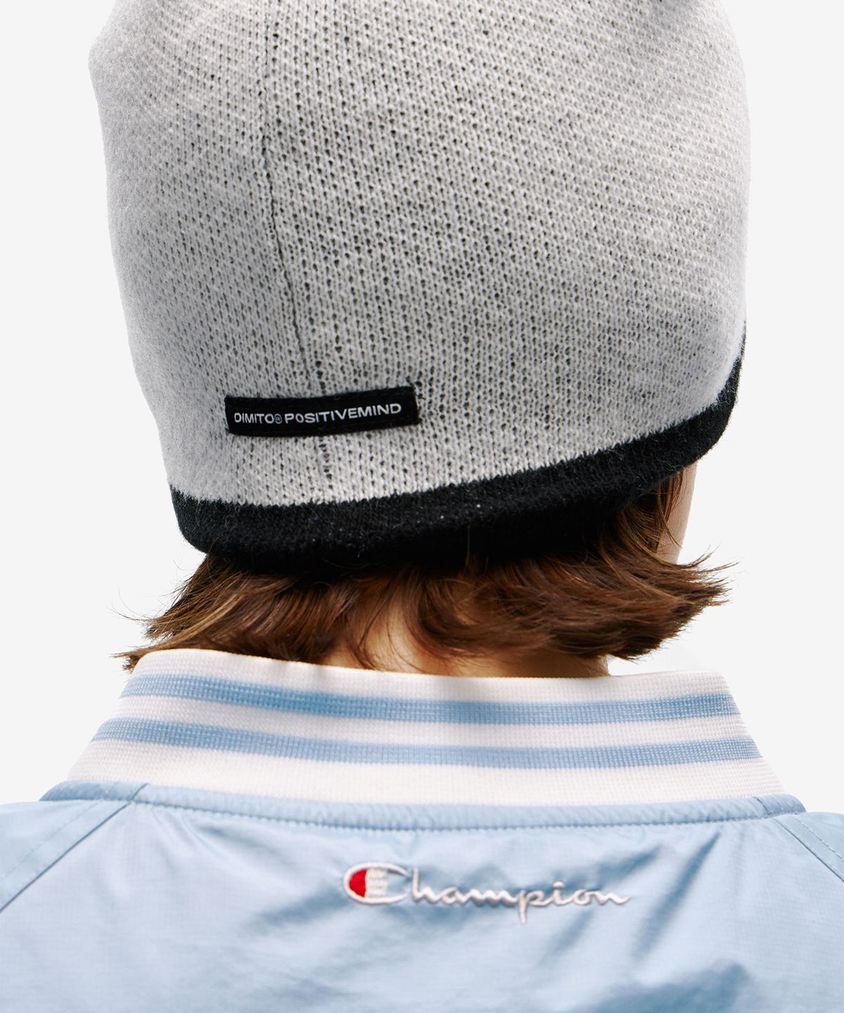 디미토(DIMITO) [CHAMPION x DIMITO] LOGO LINE BEANIE WHITE