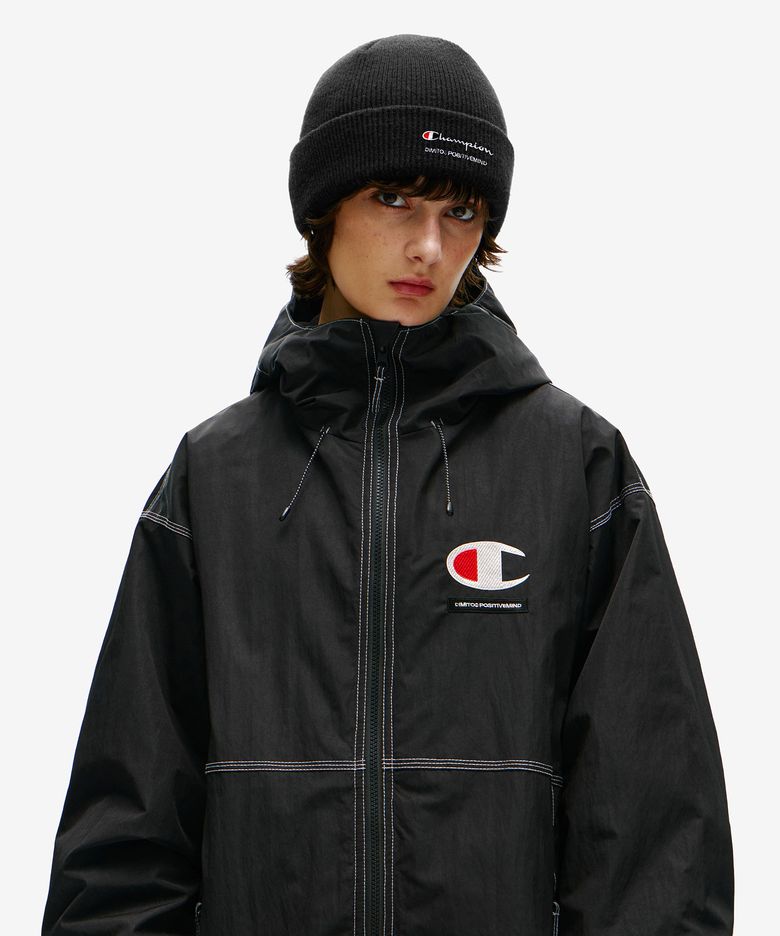 [CHAMPION x DIMITO] SCRIPT LOGO BEANIE BLACK