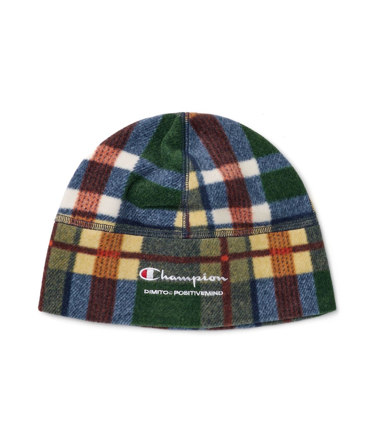 디미토(DIMITO) [CHAMPION x DIMITO] SCRIPT FLEECE BEANIE RETRO CHECK