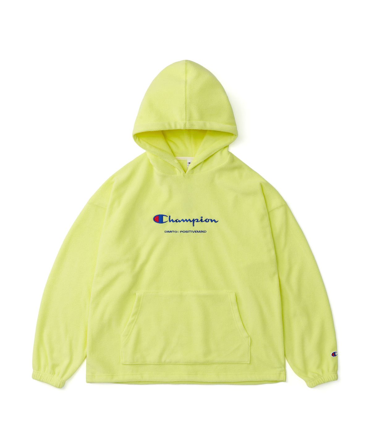 디미토(DIMITO) [CHAMPION x DIMITO] SCRIPT FLEECE HOODIE LEMON