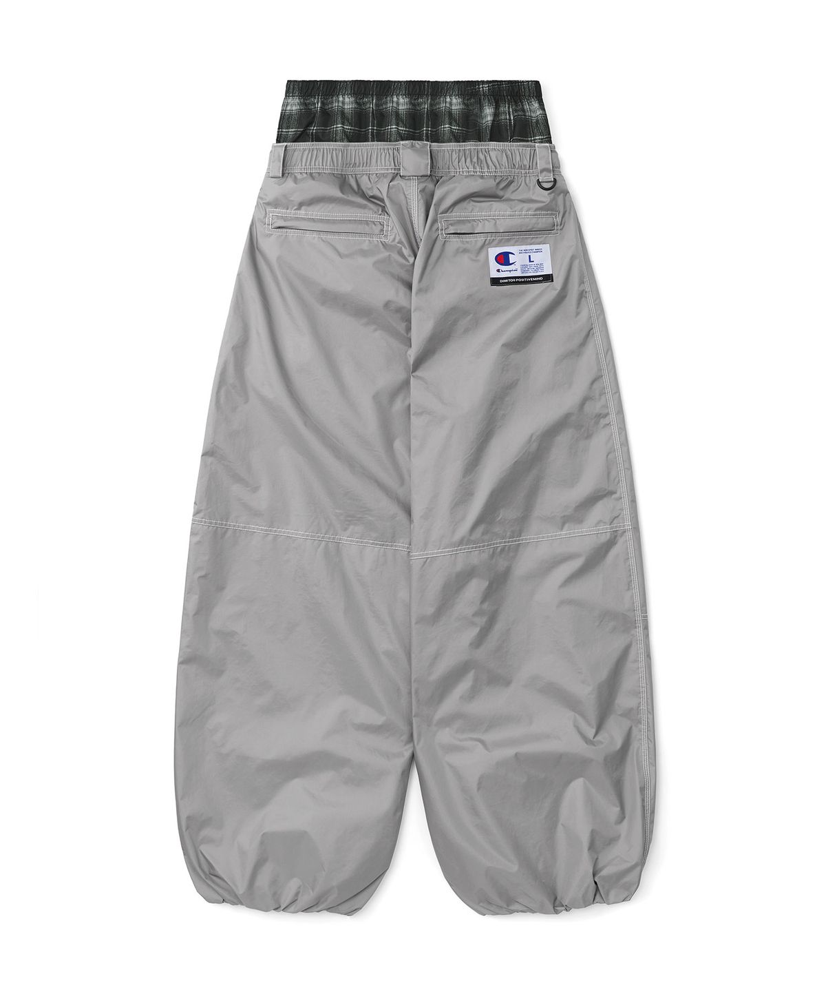 디미토(DIMITO) [CHAMPION x DIMITO] STITCH BANDED PANTS (WIDE FIT LV.2) METAL GREY