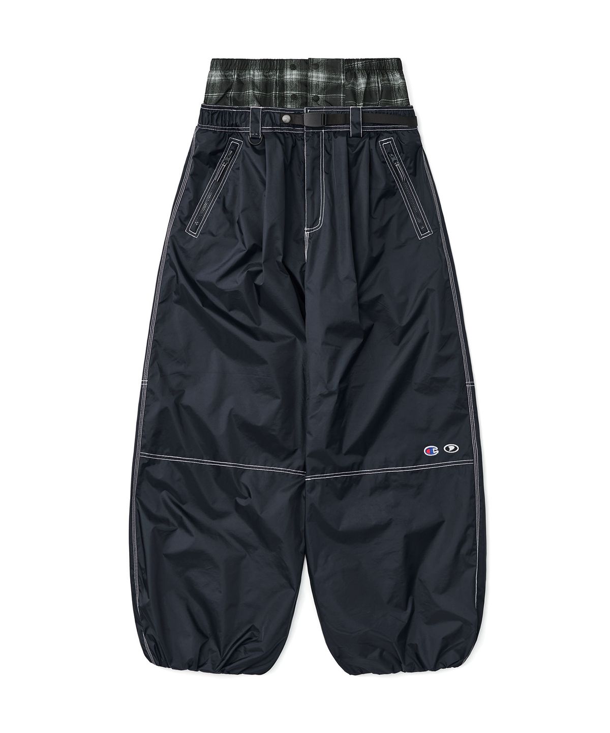디미토(DIMITO) [CHAMPION x DIMITO] STITCH BANDED PANTS (WIDE FIT LV.2) DEEP NAVY